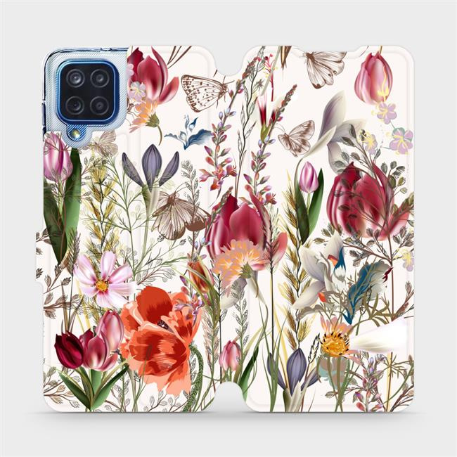 Flipové pouzdro Mobiwear - Samsung Galaxy M12 - MP01S Rozkvetlá louka