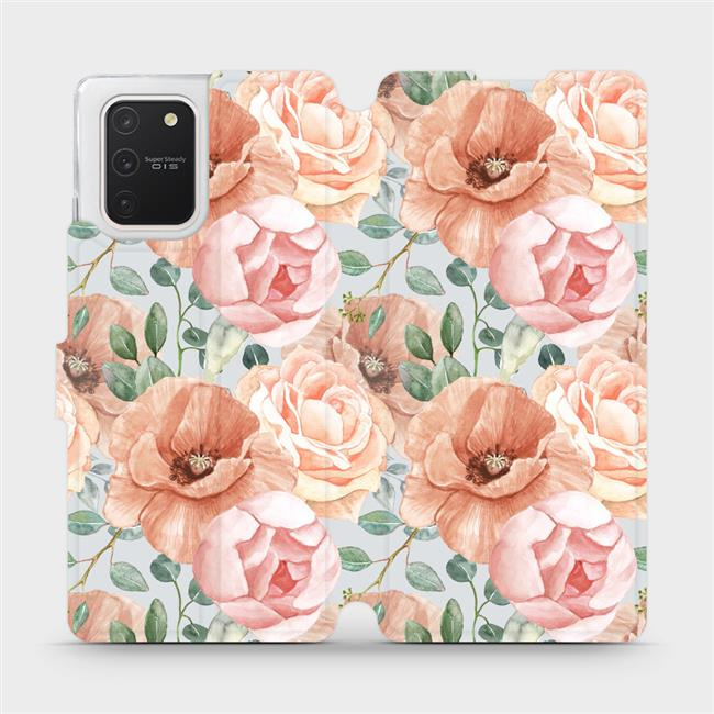 Flipové pouzdro Mobiwear - Samsung Galaxy S10 Lite - MP02S Pastelové květy