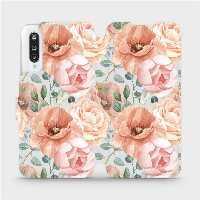 Flipové pouzdro Mobiwear - Xiaomi Mi 9 Lite - MP02S Pastelové květy
