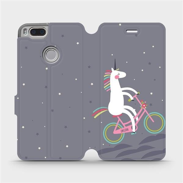 Flipové pouzdro Mobiwear - Xiaomi Mi A1 - V024P Jednorožec na kole