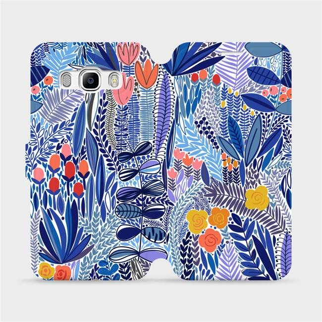 Flipové pouzdro Mobiwear - Samsung Galaxy J5 2016 - MP03P Modrá květena