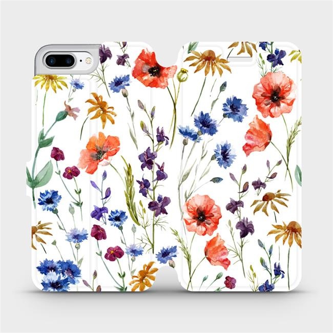 Flipové pouzdro Mobiwear - Apple iPhone 7 Plus - MP04S Luční kvítí