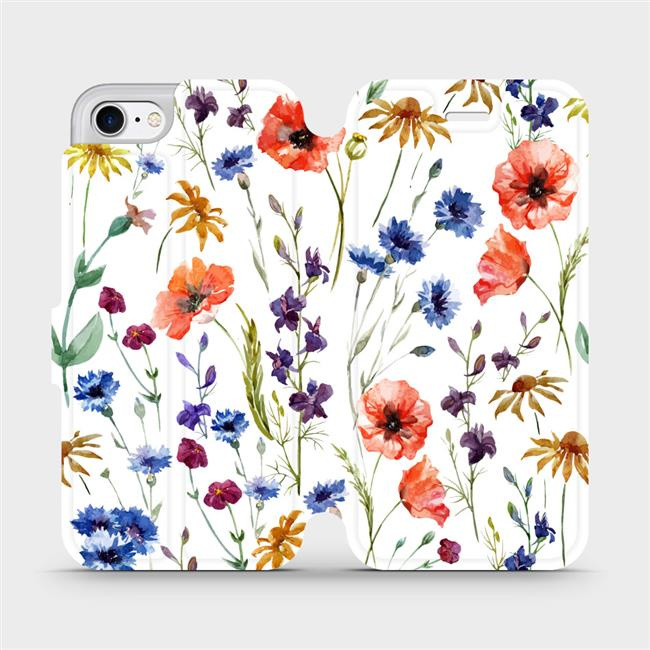 Flipové pouzdro Mobiwear - Apple iPhone 8 - MP04S Luční kvítí