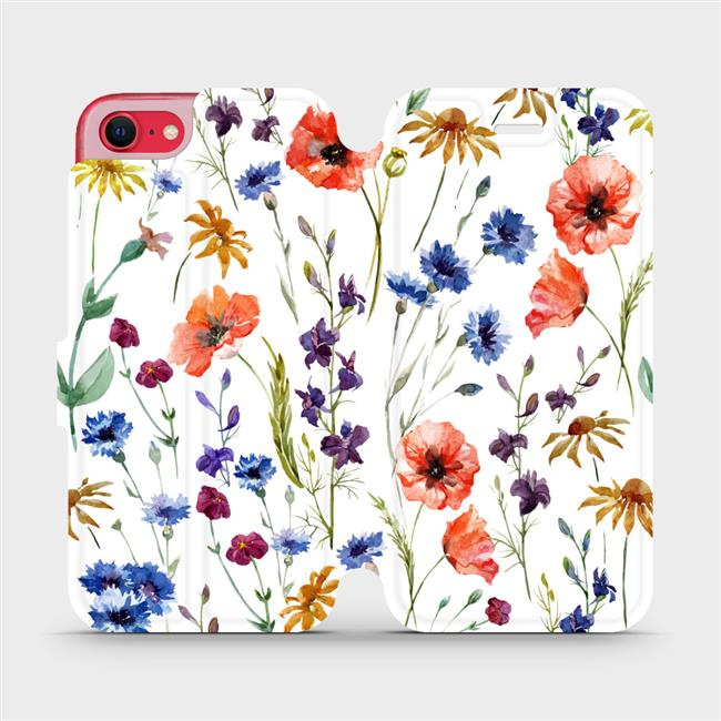 Flipové pouzdro Mobiwear - Apple iPhone SE 2020 / SE 2022 - MP04S Luční kvítí