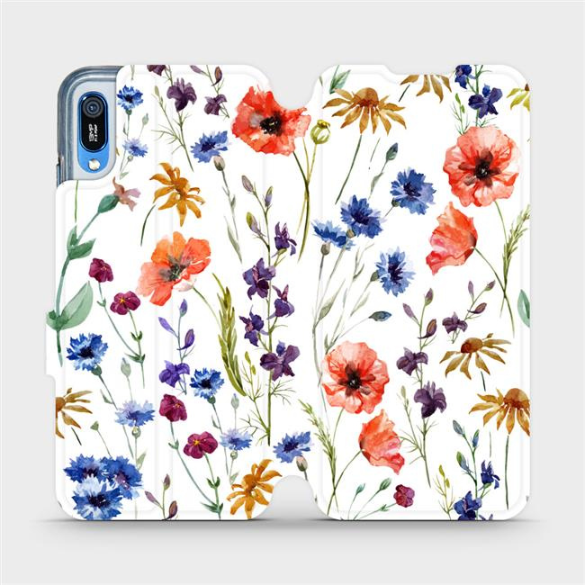 Flipové pouzdro Mobiwear - Huawei Y6 2019 - MP04S Luční kvítí