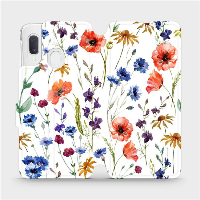 Flipové pouzdro Mobiwear - Samsung Galaxy A20e - MP04S Luční kvítí