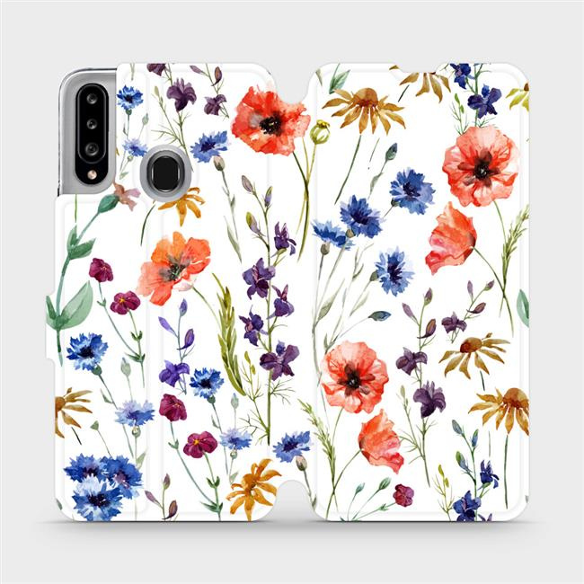 Flipové pouzdro Mobiwear - Samsung Galaxy A20S - MP04S Luční kvítí