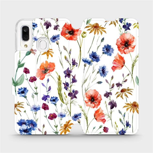Flipové pouzdro Mobiwear - Samsung Galaxy A40 - MP04S Luční kvítí