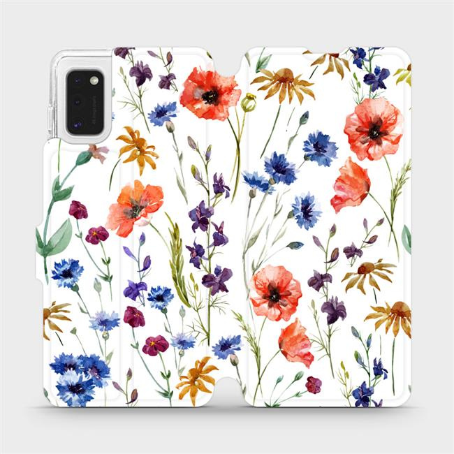 Flipové pouzdro Mobiwear - Samsung Galaxy A41 - MP04S Luční kvítí