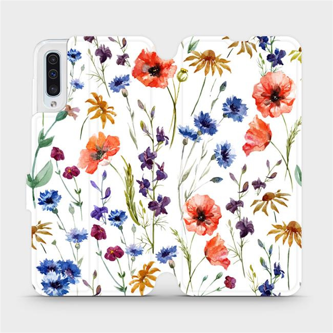 Flipové pouzdro Mobiwear - Samsung Galaxy A50 - MP04S Luční kvítí