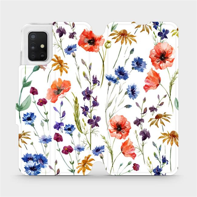 Flipové pouzdro Mobiwear - Samsung Galaxy A51 - MP04S Luční kvítí