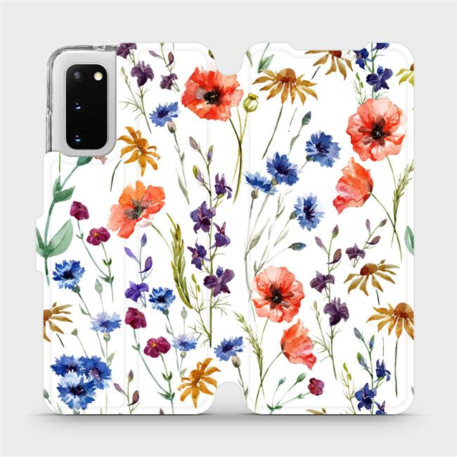 Flipové pouzdro Mobiwear - Samsung Galaxy S20 - MP04S Luční kvítí