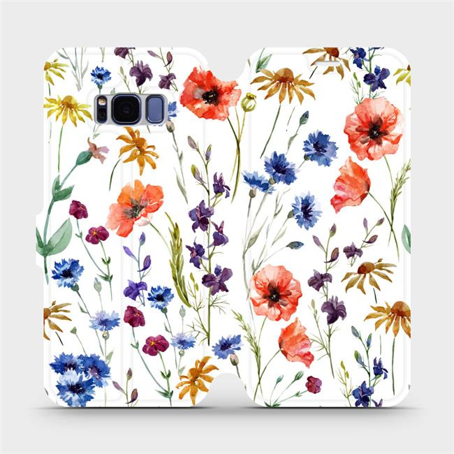 Flipové pouzdro Mobiwear - Samsung Galaxy S8 - MP04S Luční kvítí