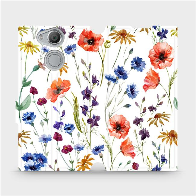 Flipové pouzdro Mobiwear - Sony Xperia XA2 - MP04S Luční kvítí