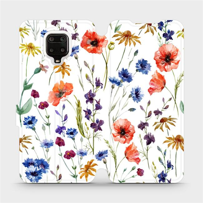 Flipové pouzdro Mobiwear - Xiaomi Redmi Note 9 Pro - MP04S Luční kvítí