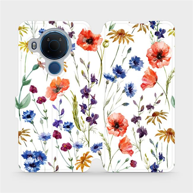 Flipové pouzdro Mobiwear - Nokia 5.4 - MP04S Luční kvítí