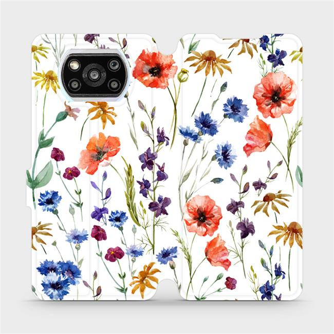 Flipové pouzdro Mobiwear - Xiaomi POCO X3 Pro - MP04S Luční kvítí