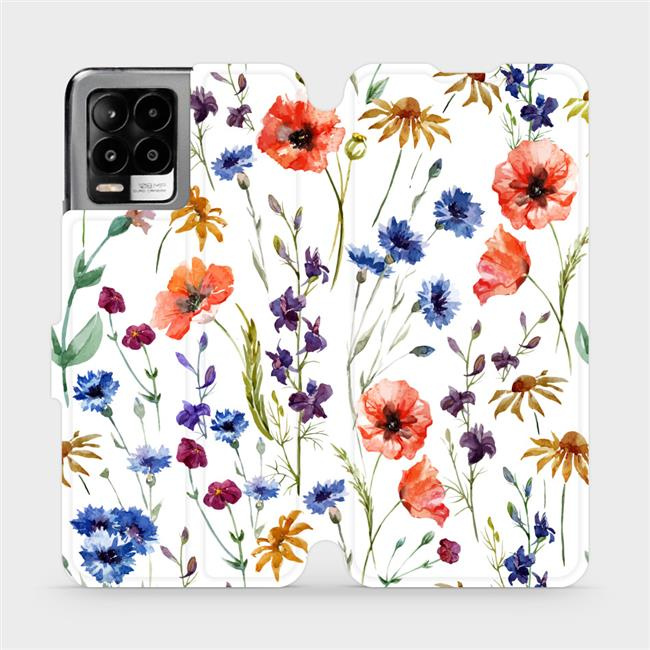 Flipové pouzdro Mobiwear - Realme 8 - MP04S Luční kvítí