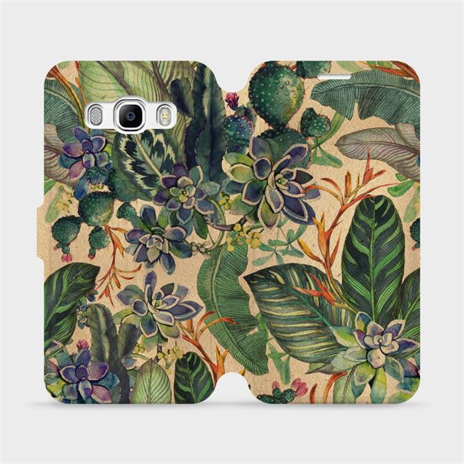 Flipové pouzdro Mobiwear - Samsung Galaxy J5 2016 - VP05S Sukulenty