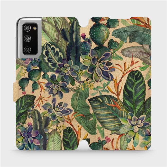 Flipové pouzdro Mobiwear - Samsung Galaxy S20 FE - VP05S Sukulenty