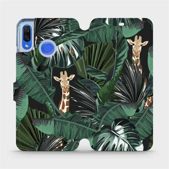 Flipové pouzdro Mobiwear - Huawei Nova 3 - VP06P Žirafky