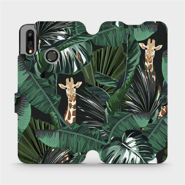 Flipové pouzdro Mobiwear - Huawei P Smart 2019 - VP06P Žirafky