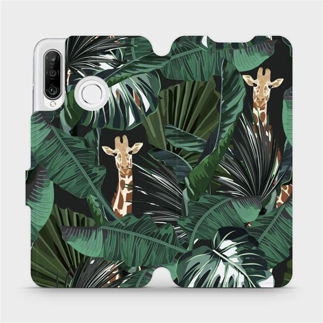 Flipové pouzdro Mobiwear - Huawei P30 Lite - VP06P Žirafky