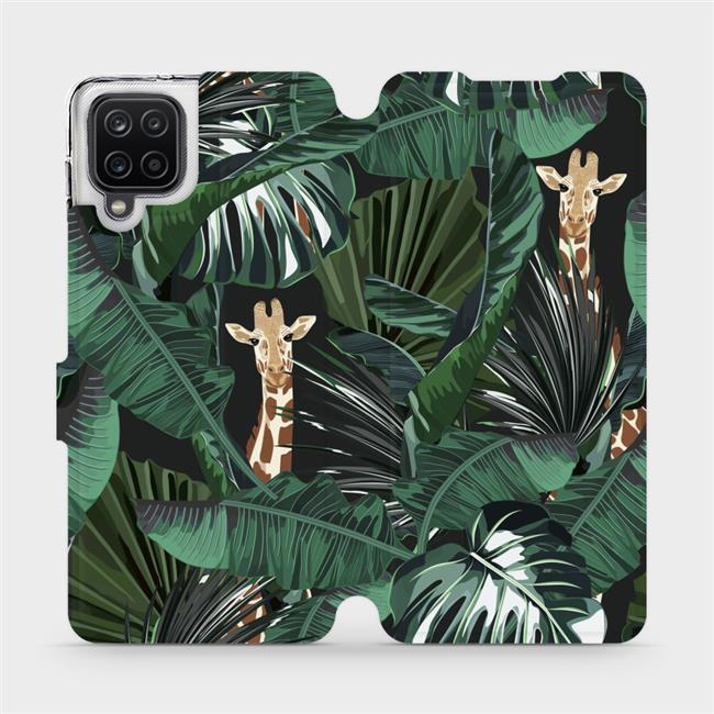 Flipové pouzdro Mobiwear - Samsung Galaxy A12 - VP06P Žirafky