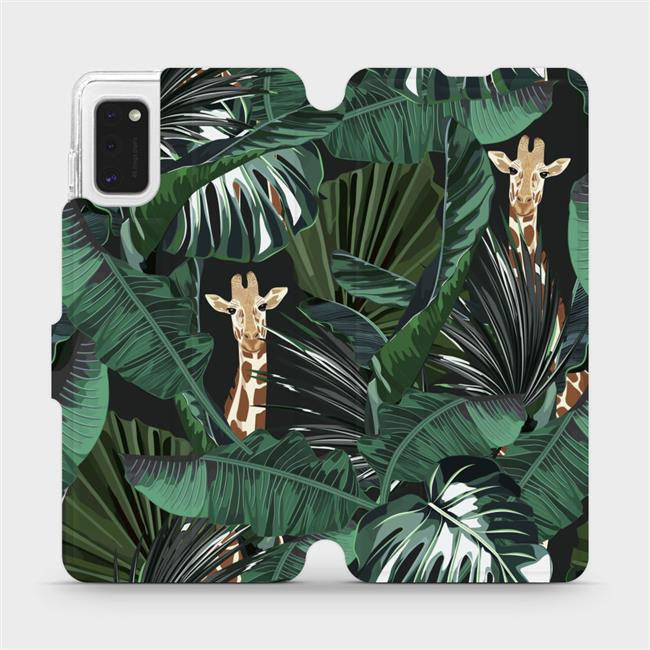 Flipové pouzdro Mobiwear - Samsung Galaxy A41 - VP06P Žirafky