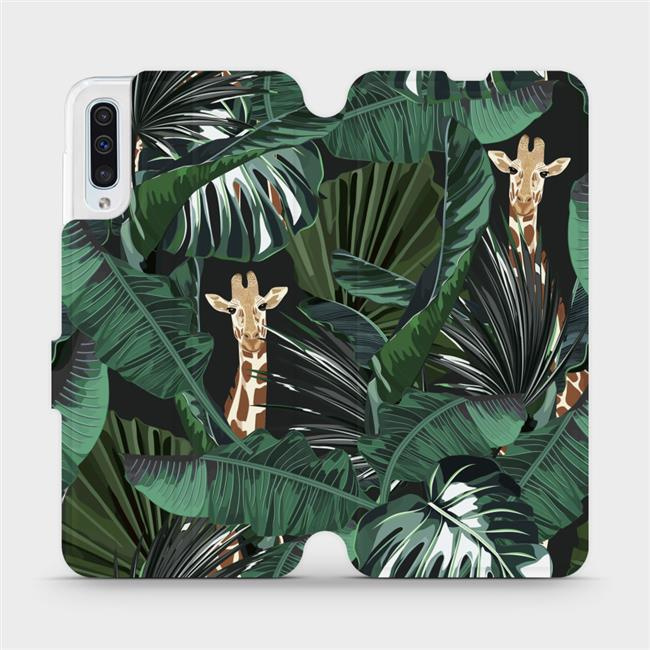 Flipové pouzdro Mobiwear - Samsung Galaxy A50 - VP06P Žirafky
