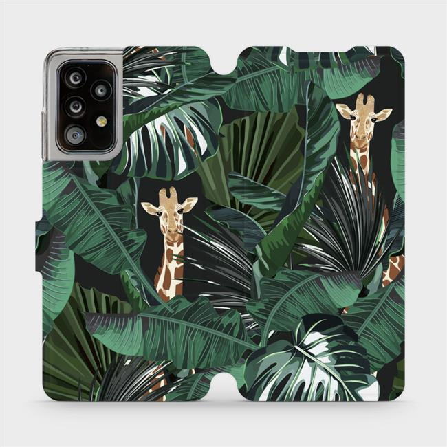 Flipové pouzdro Mobiwear - Samsung Galaxy A52 / A52 5G - VP06P Žirafky