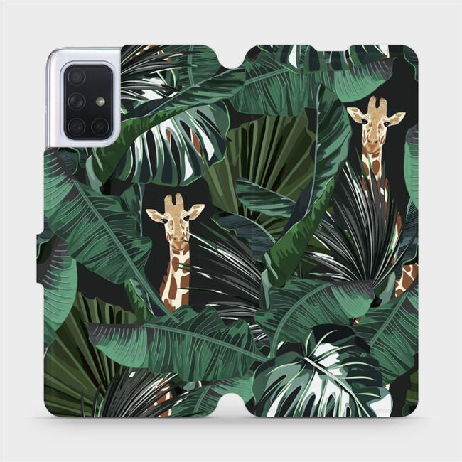 Flipové pouzdro Mobiwear - Samsung Galaxy A71 - VP06P Žirafky