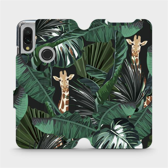 Flipové pouzdro Mobiwear - Xiaomi Redmi 7 - VP06P Žirafky