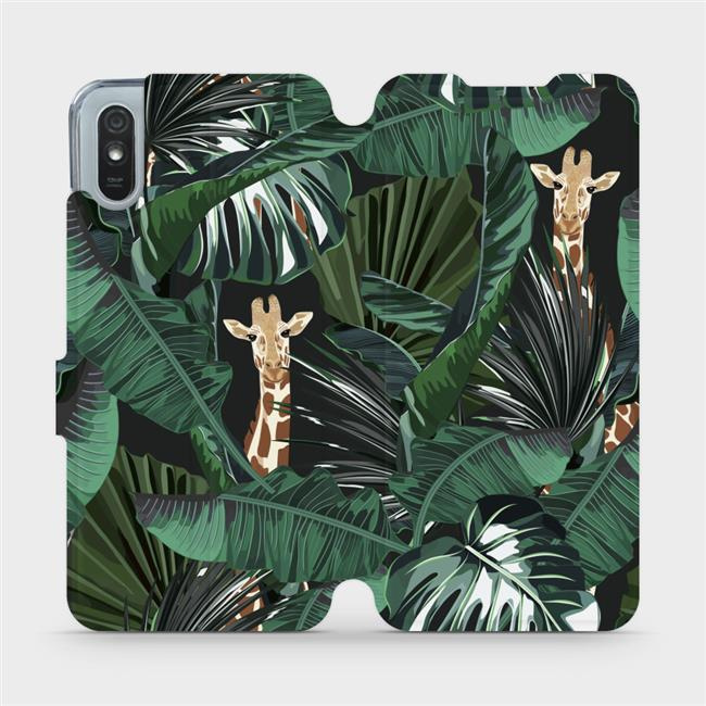 Flipové pouzdro Mobiwear - Xiaomi Redmi 9A - VP06P Žirafky