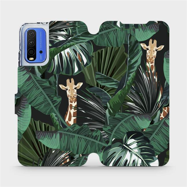 Flipové pouzdro Mobiwear - Xiaomi Redmi 9T - VP06P Žirafky