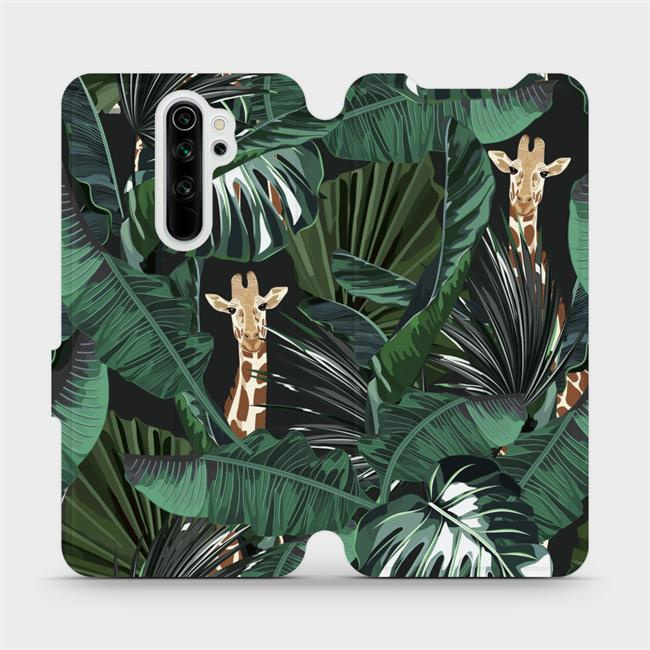 Flipové pouzdro Mobiwear - Xiaomi Redmi Note 8 Pro - VP06P Žirafky