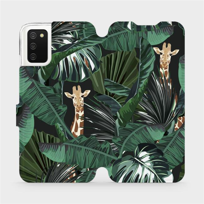 Flipové pouzdro Mobiwear - Samsung Galaxy A02S - VP06P Žirafky