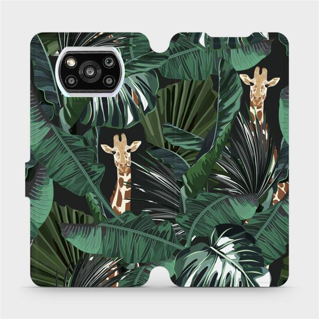 Flipové pouzdro Mobiwear - Xiaomi POCO X3 Pro - VP06P Žirafky