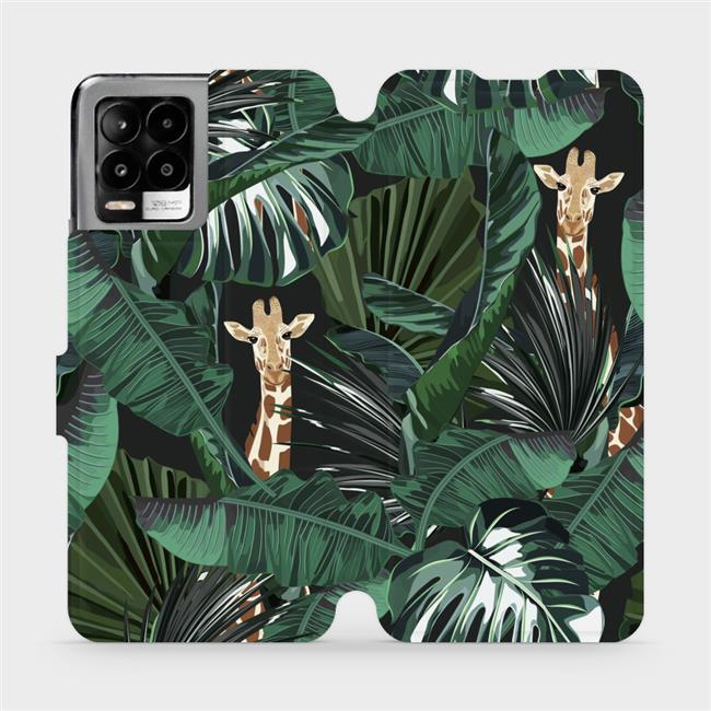 Flipové pouzdro Mobiwear - Realme 8 - VP06P Žirafky
