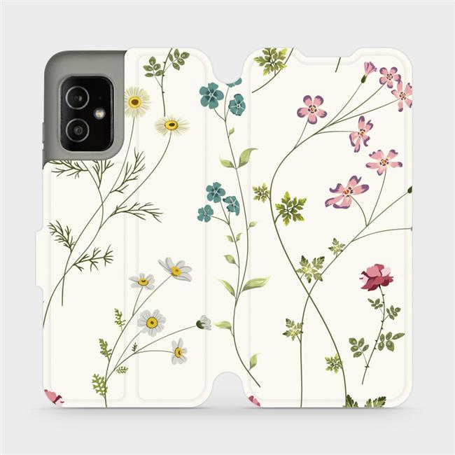 Flipové pouzdro Mobiwear - Asus Zenfone 8 - MD03S Tenké rostlinky s květy