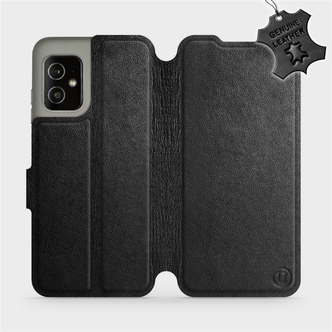 Kožené flip pouzdro Mobiwear - Asus Zenfone 8 - Černé