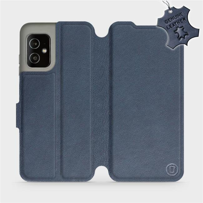 Kožené flip pouzdro Mobiwear - Asus Zenfone 8 - Modré