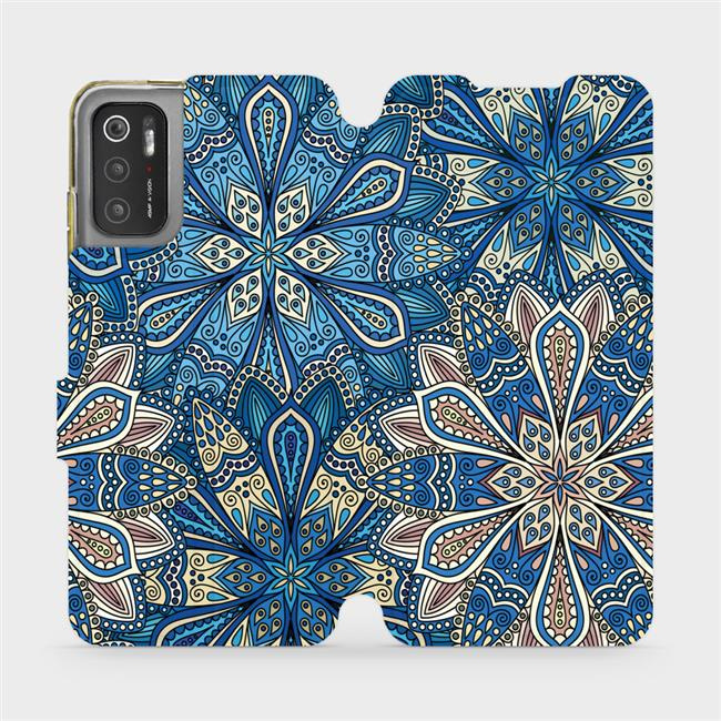 Flipové pouzdro Mobiwear - Xiaomi Poco M3 Pro 5G - V108P Modré mandala květy
