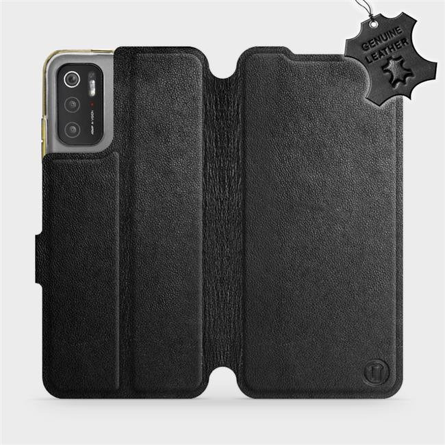 Kožené flip pouzdro Mobiwear - Xiaomi Poco M3 Pro 5G - Černé