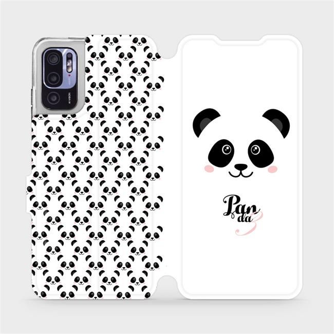 Flipové pouzdro Mobiwear - Xiaomi Redmi Note 10 5G - M030P Panda Amálka