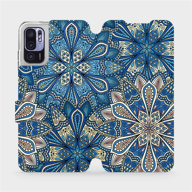 Flipové pouzdro Mobiwear - Xiaomi Redmi Note 10 5G - V108P Modré mandala květy