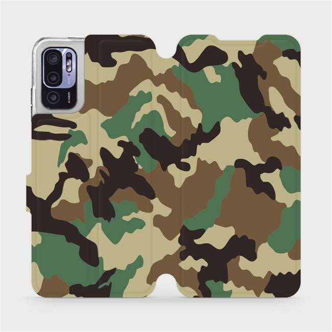 Flipové pouzdro Mobiwear - Xiaomi Redmi Note 10 5G - V111P Maskáče