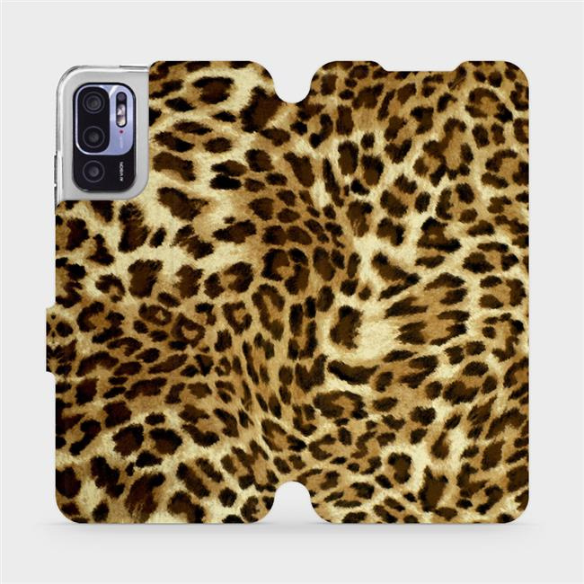 Flipové pouzdro Mobiwear - Xiaomi Redmi Note 10 5G - VA33P Leopardí vzor