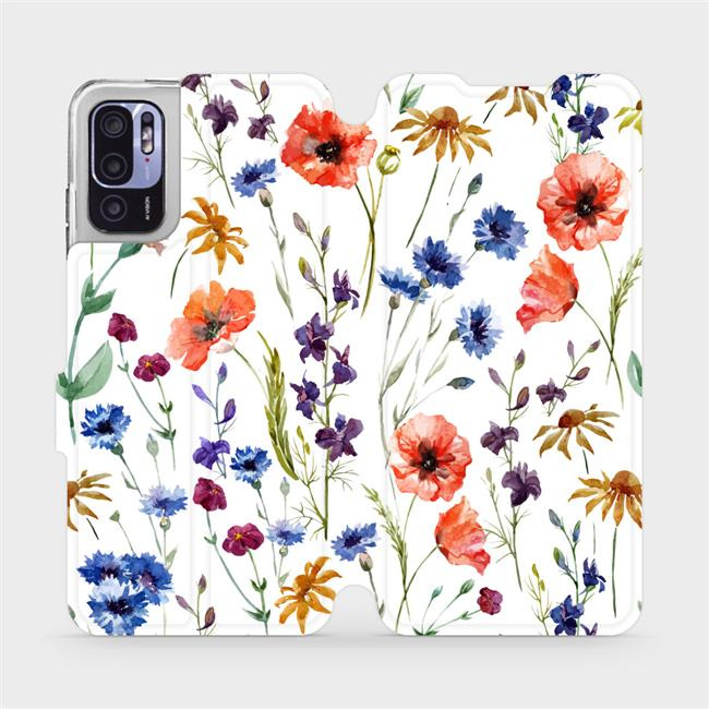 Flipové pouzdro Mobiwear - Xiaomi Redmi Note 10 5G - MP04S Luční kvítí