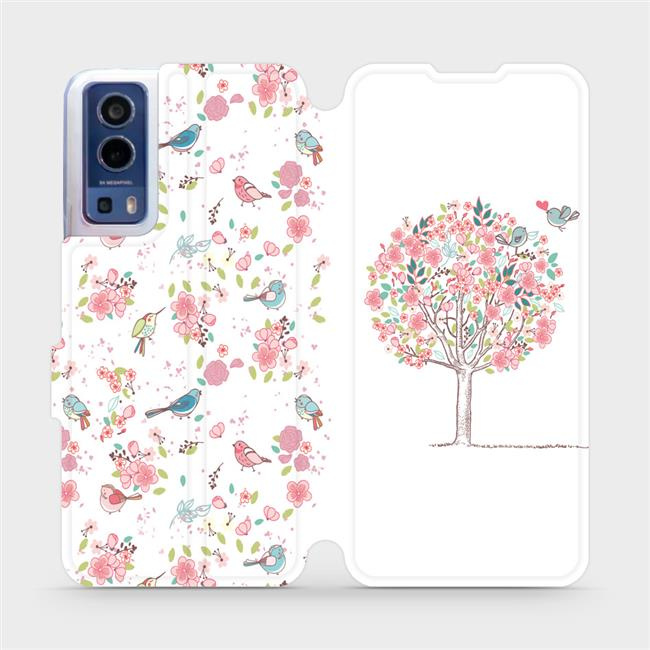 Flipové pouzdro Mobiwear - Vivo Y72 5G / Vivo Y52 5G - M120S Strom a ptáčci